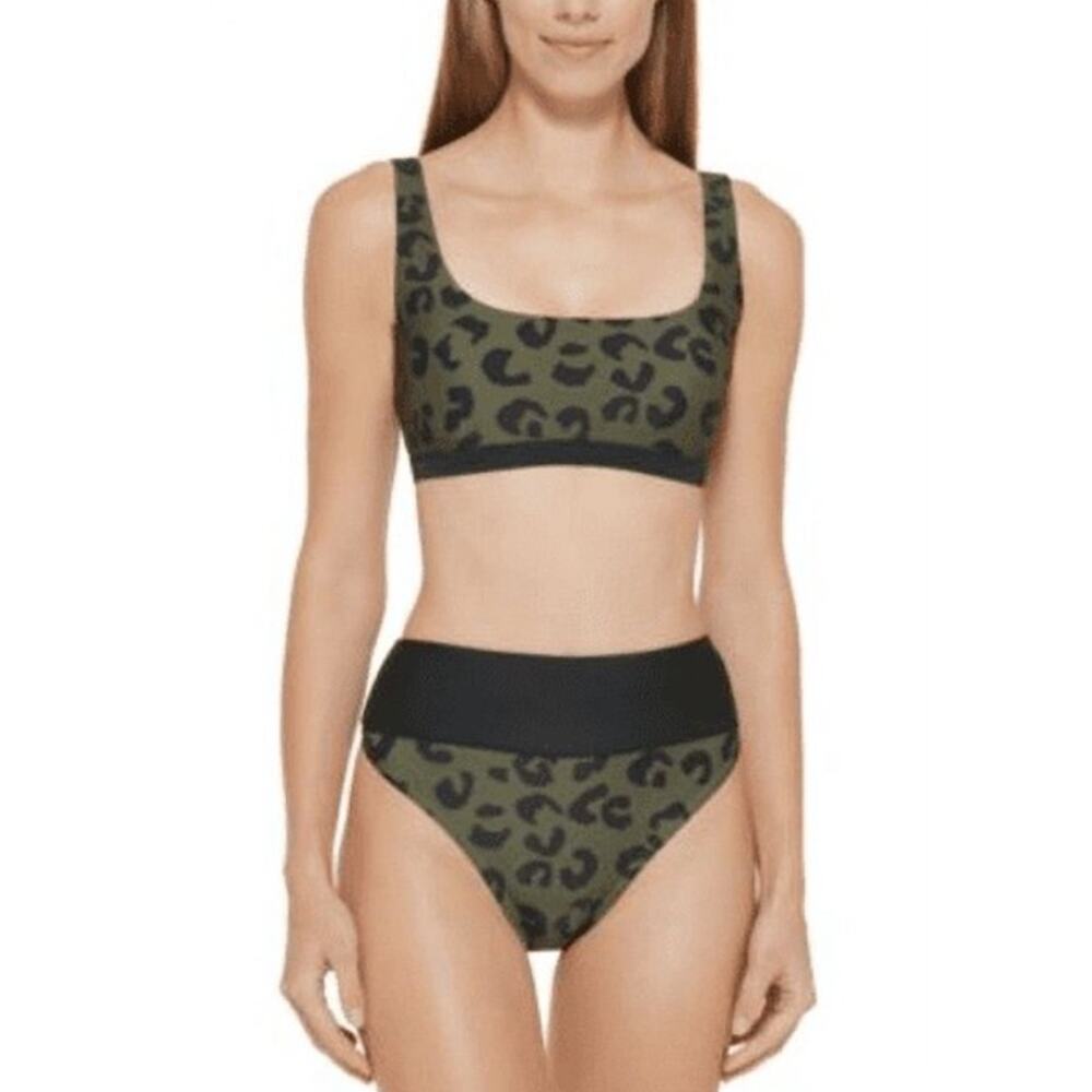 DKNY Leopard Moss Bikini Swim Set Women's‎ Small